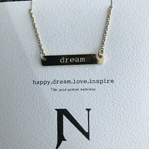 FabFitFun X JN Tag Necklace "Dream" JOOK & NONA